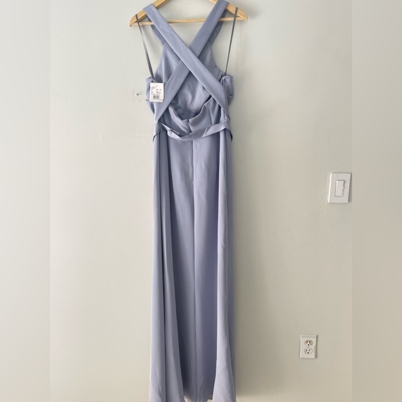 NWT Vera Wang White Halter Dress Gown - Picture 3 of 14